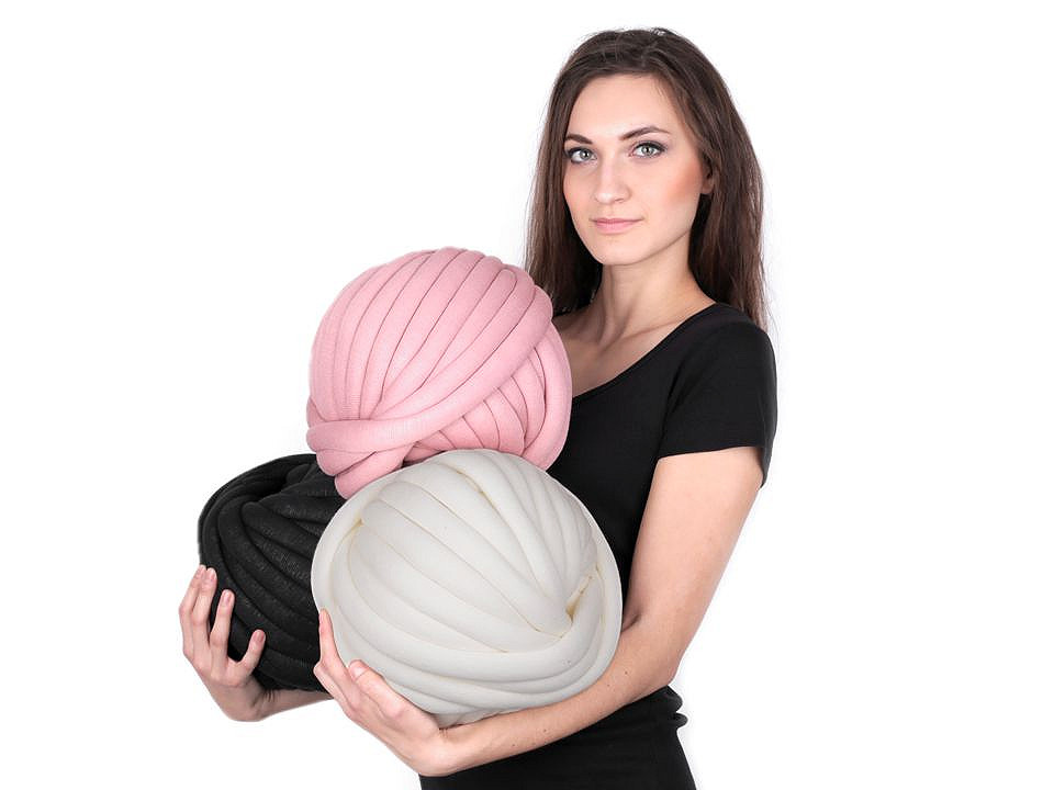 Fir tubular cu umplutură marshmallow, 750 g - Gri neutral (1 Metru)