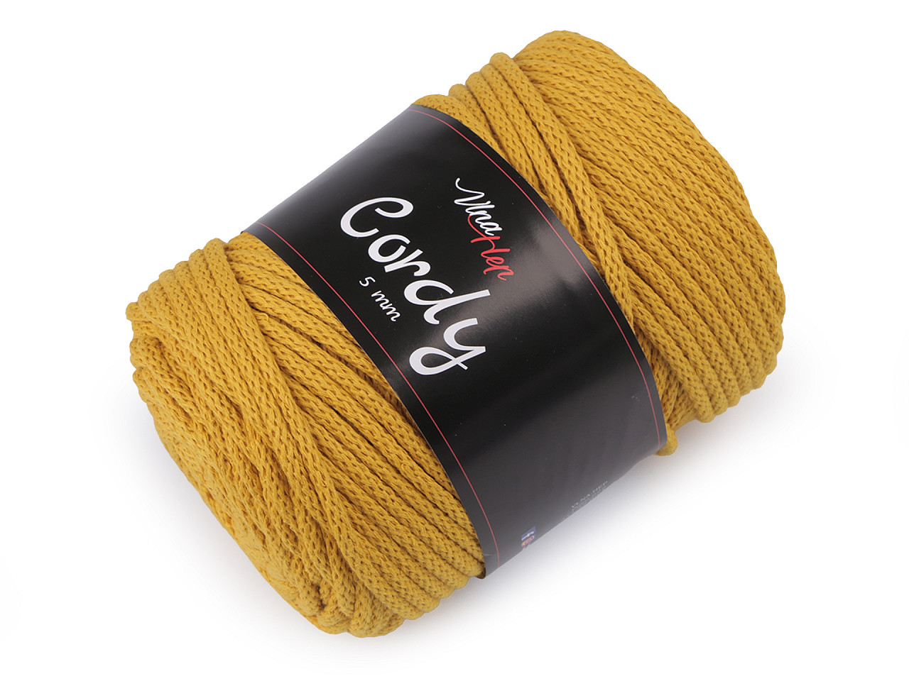 Fir tricotat / șnur macrame, 100 m - Alb natural (1 Bucată)