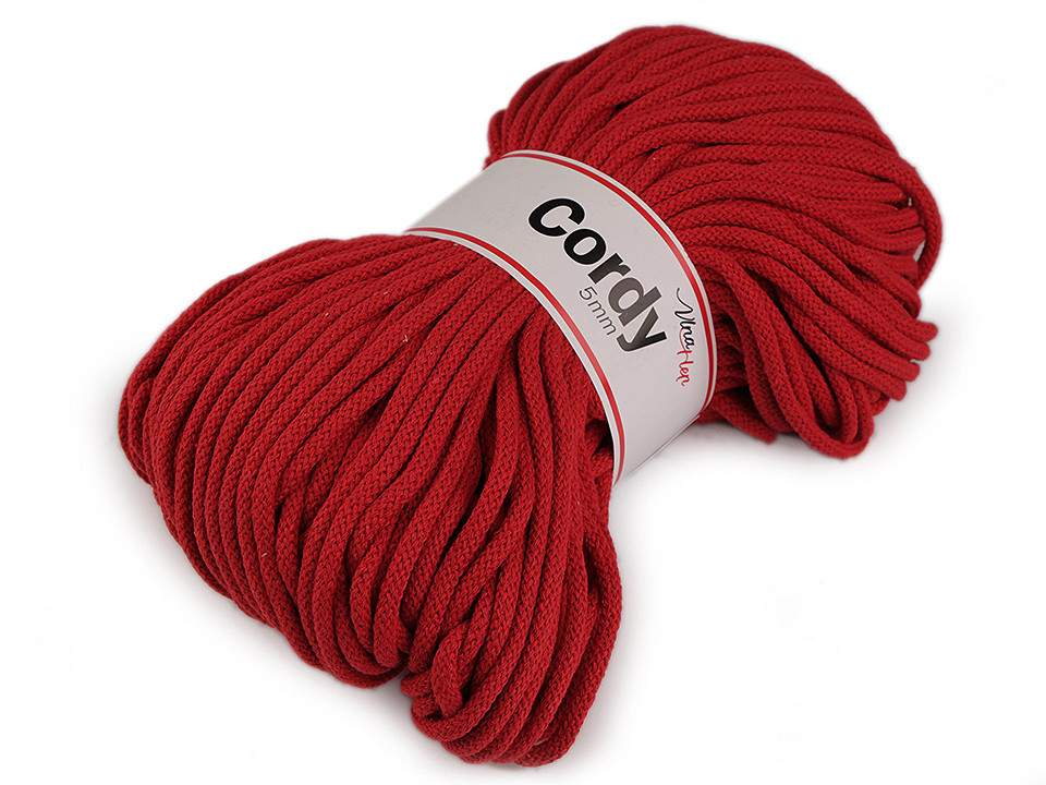 Fir tricotat / șnur macrame, 100 m - Alb natural (1 Bucată)