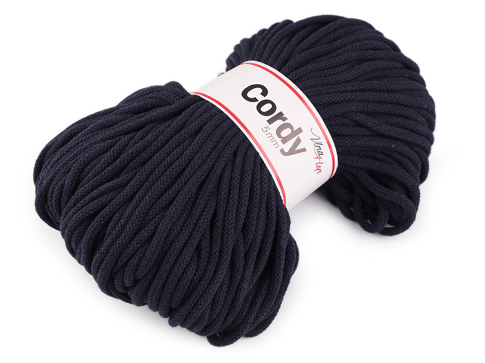 Fir tricotat / șnur macrame, 100 m - Alb natural (1 Bucată)