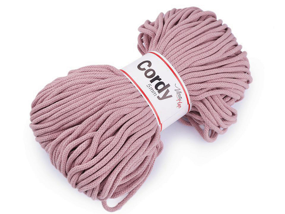 Fir tricotat / șnur macrame, 100 m - Alb natural (1 Bucată)