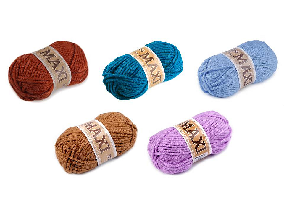 Fir de tricotat jumbo maxi, 100 g - Vișiniu fuchsia (1 Bucată)