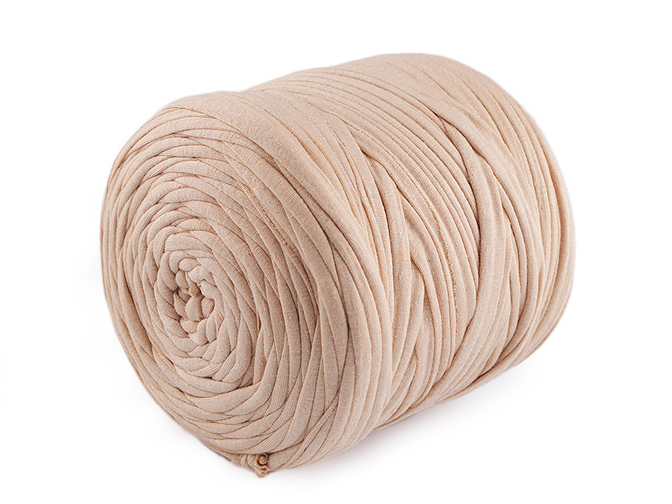 Bandă de tricotat spaghetti, 550-700 g - Crem deschis (1 Bucată) Bandă de tricotat spaghetti, 550-700 g - Crem deschis (1 Bucată)