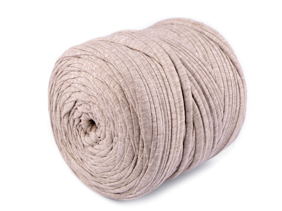 Bandă de tricotat spaghetti, 550-700 g - Crem deschis (1 Bucată) Bandă de tricotat spaghetti, 550-700 g - Crem deschis (1 Bucată)