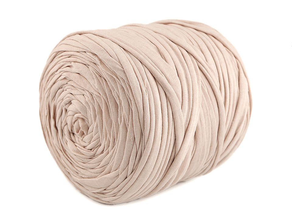 Bandă de tricotat spaghetti, 550-700 g - Crem deschis (1 Bucată) Bandă de tricotat spaghetti, 550-700 g - Crem deschis (1 Bucată)