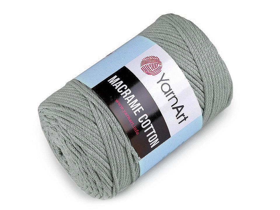 Fir de tricotat macrame cotton, 250 g - Albastru închis (1 Bucată)