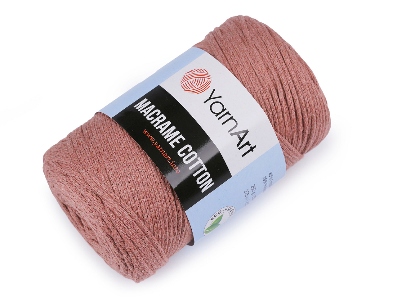 Fir de tricotat macrame cotton, 250 g - Albastru închis (1 Bucată)