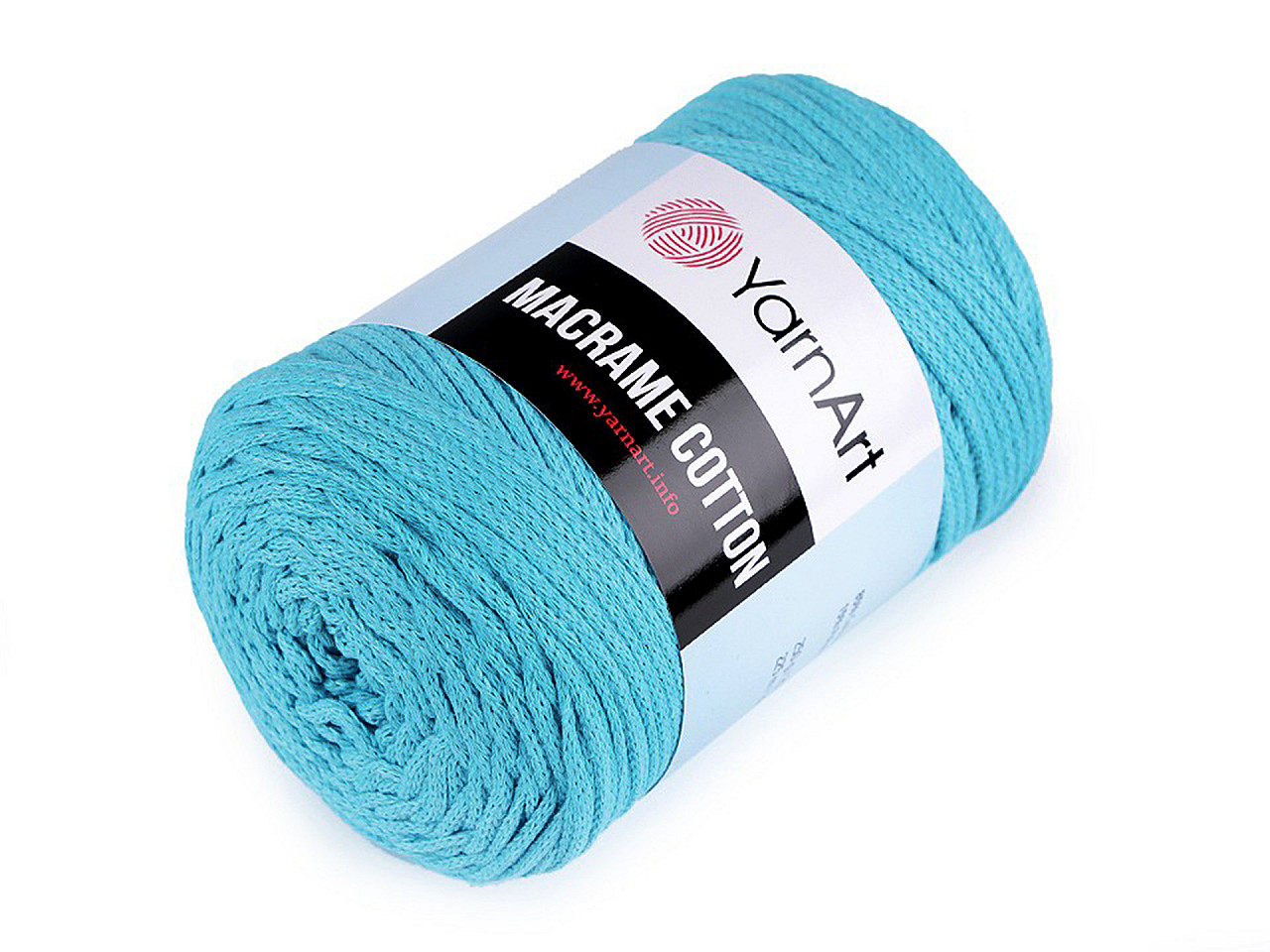 Fir de tricotat macrame cotton, 250 g - Albastru închis (1 Bucată)