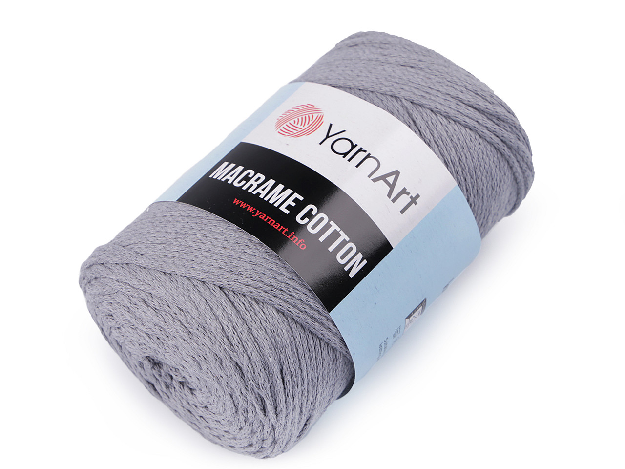 Fir de tricotat macrame cotton, 250 g - Albastru închis (1 Bucată)