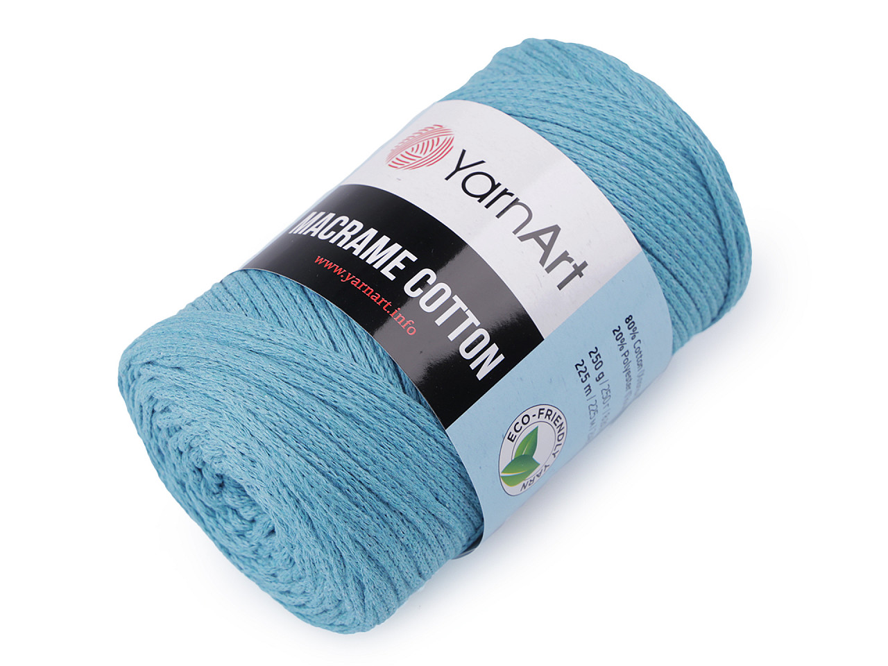 Fir de tricotat macrame cotton, 250 g - Albastru închis (1 Bucată)