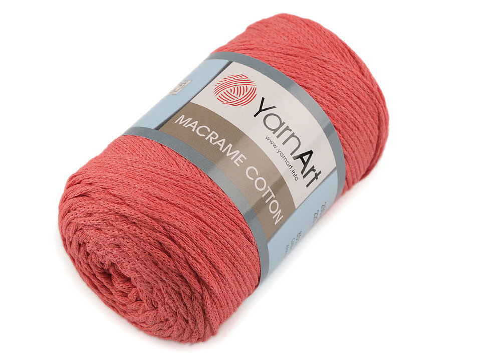Fir de tricotat macrame cotton, 250 g - Albastru închis (1 Bucată)