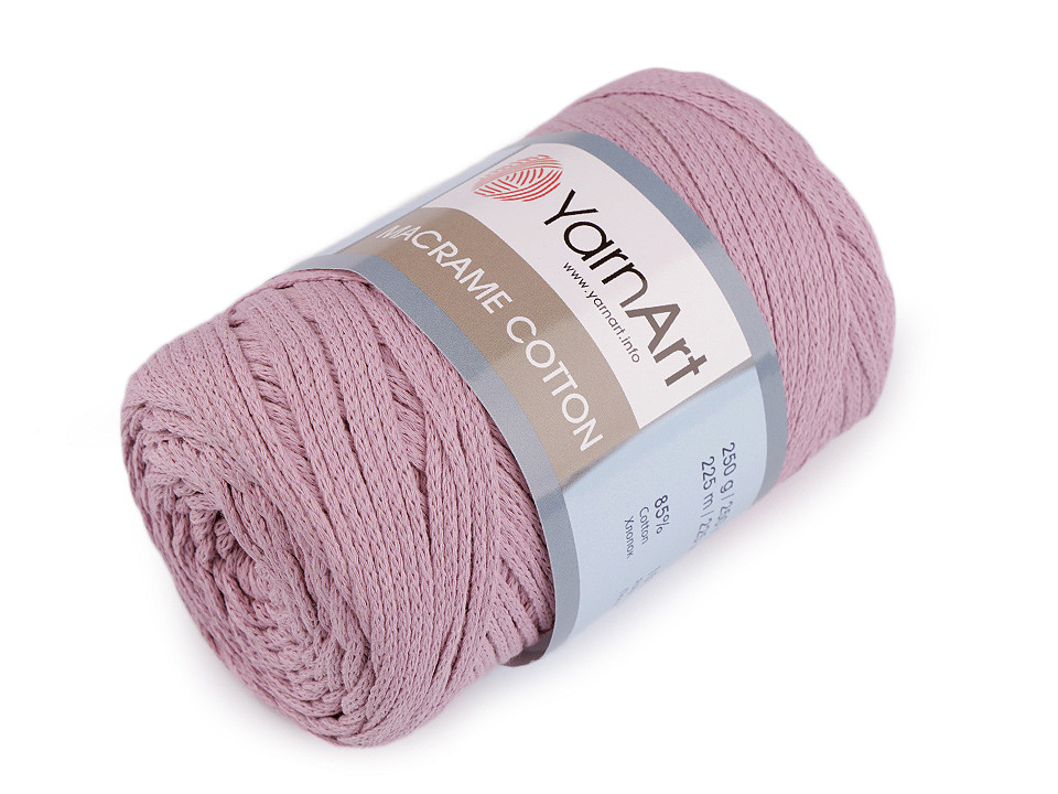 Fir de tricotat macrame cotton, 250 g - Albastru închis (1 Bucată)