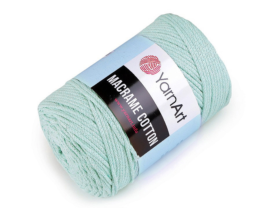 Fir de tricotat macrame cotton, 250 g - Albastru închis (1 Bucată)