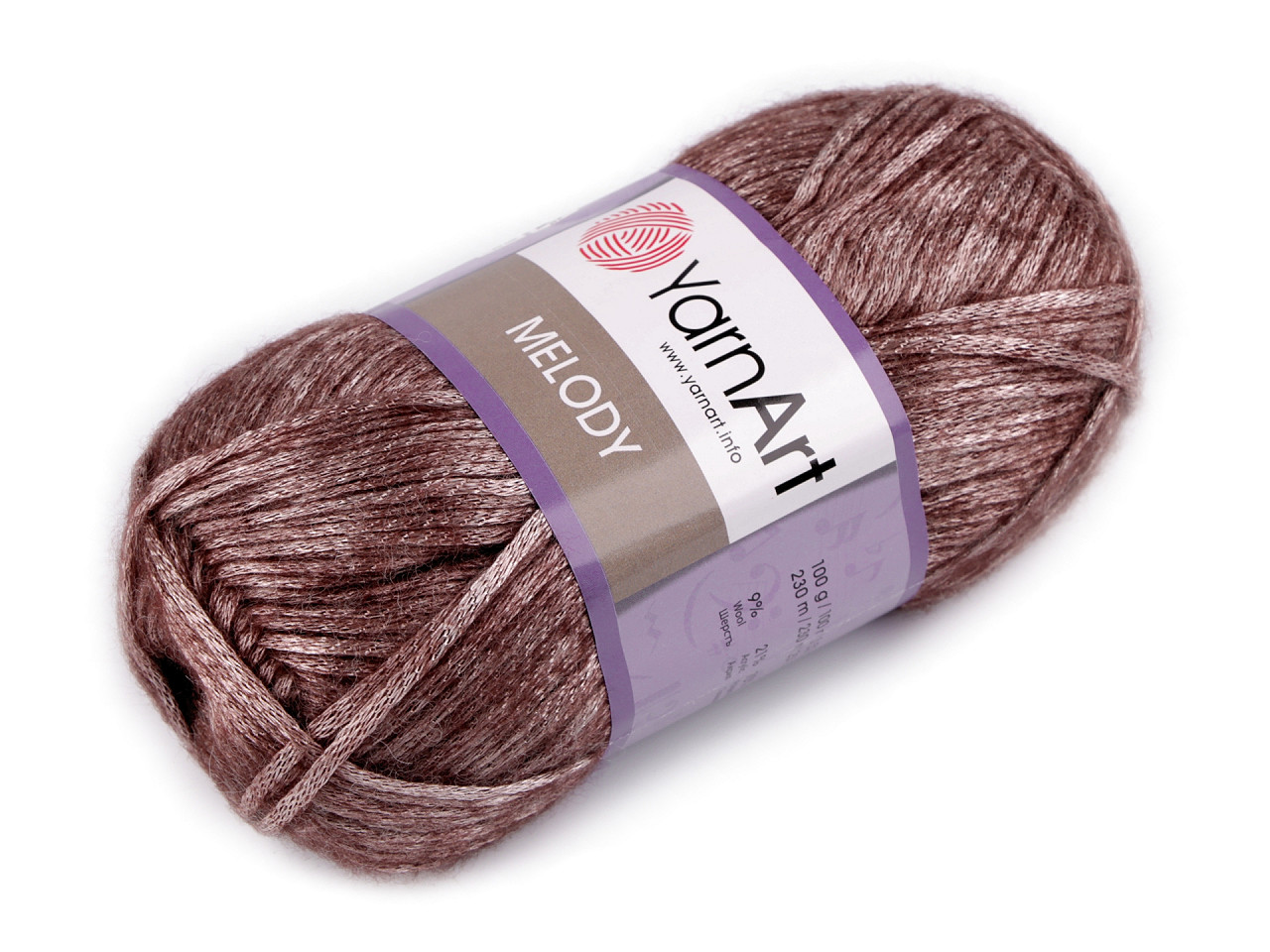 Fir de tricotat  melody, 100 g - Roșu închis (1 Bucată)