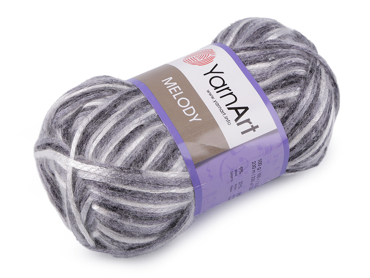 Fir de tricotat  melody, 100 g - Roșu închis (1 Bucată)