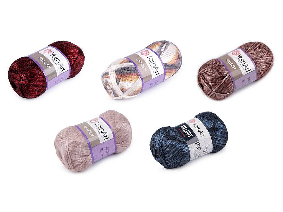 Fir de tricotat  melody, 100 g - Roșu închis (1 Bucată)