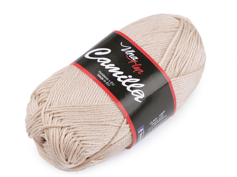 Fir de tricotat camilla, 50 g - Roșu (1 Bucată)