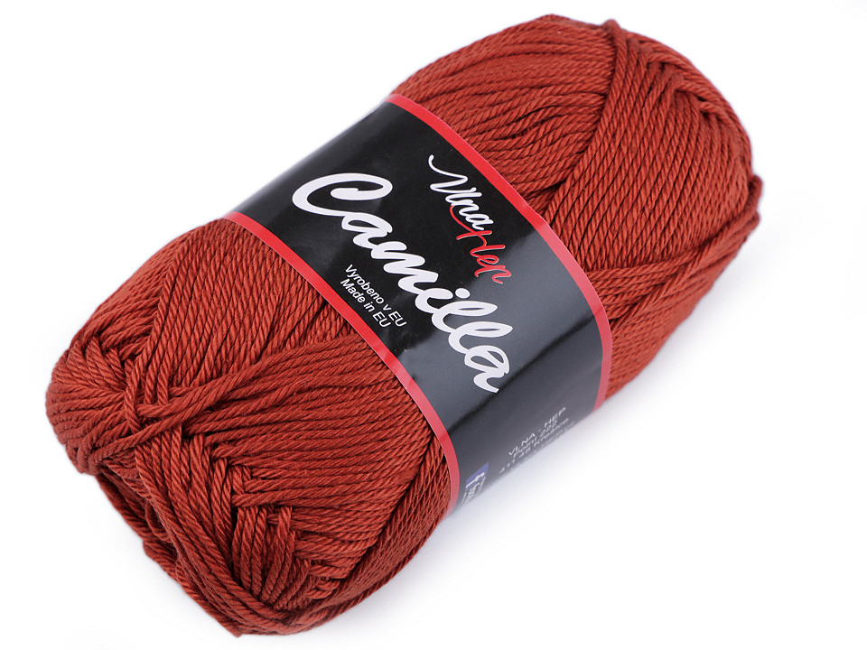 Fir de tricotat camilla, 50 g - Roșu (1 Bucată)