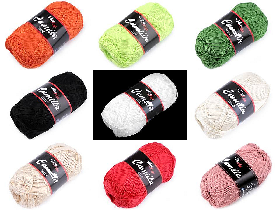 Fir de tricotat camilla, 50 g - Roșu (1 Bucată)