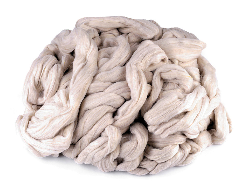 Fir de tricotat extra gros degrade, 1 kg - Bej deschis (1 Bucată) Fir de tricotat extra gros degrade, 1 kg - Bej deschis (1 Bucată)