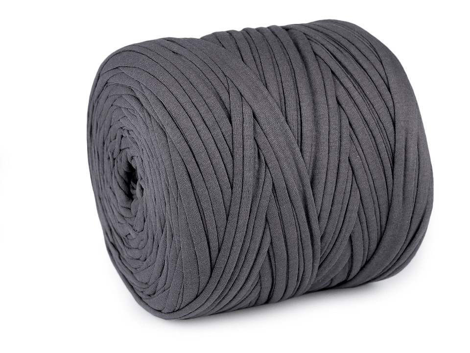 Bandă de tricotat spaghetti, 700 g - Gri foarte deschis (1 Bucată)