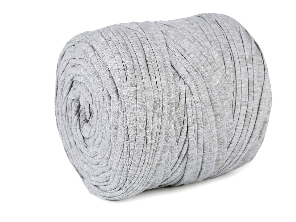 Bandă de tricotat spaghetti, 700 g - Gri foarte deschis (1 Bucată)