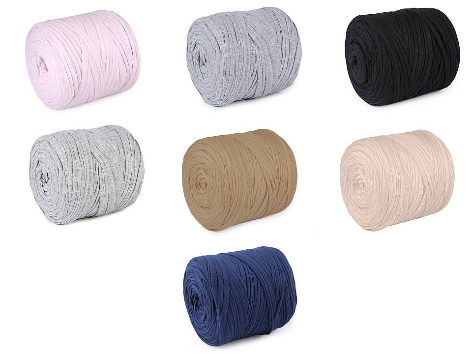 Bandă de tricotat spaghetti, 700 g - Gri foarte deschis (1 Bucată)