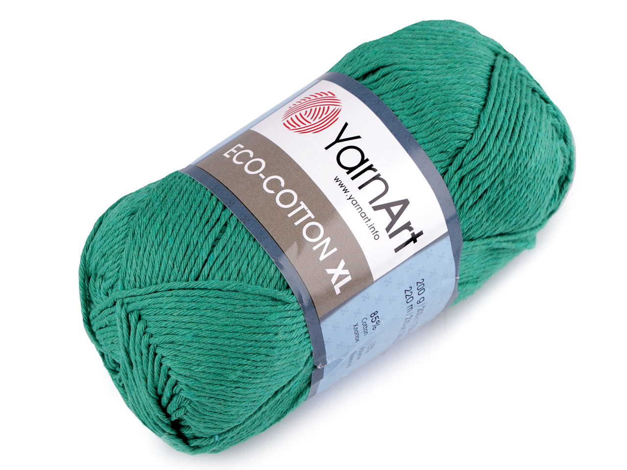 Fir de croșetat eco - cotton xl, 200 g - Verde pastel (1 Bucată)
