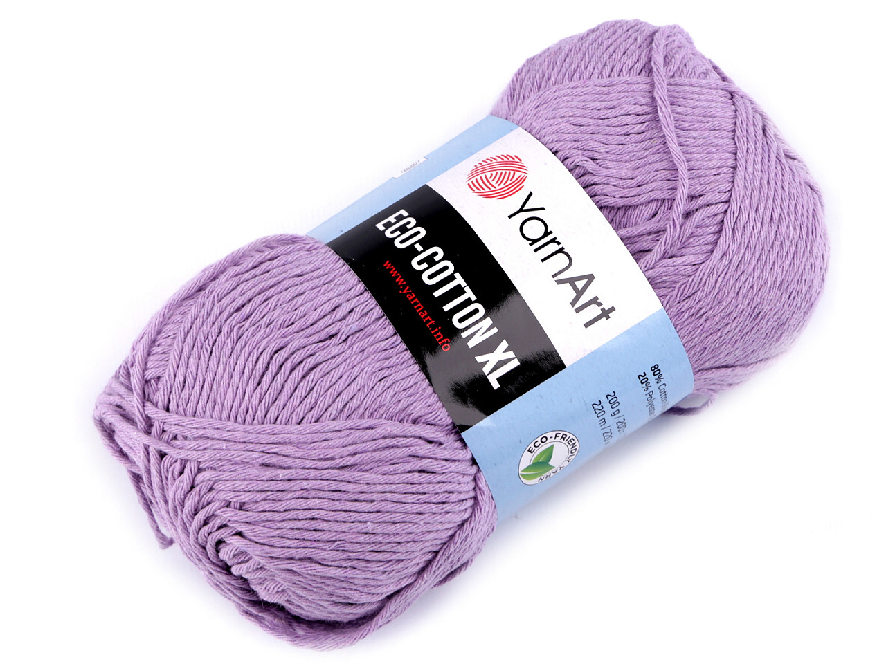 Fir de croșetat eco - cotton xl, 200 g - Verde pastel (1 Bucată)