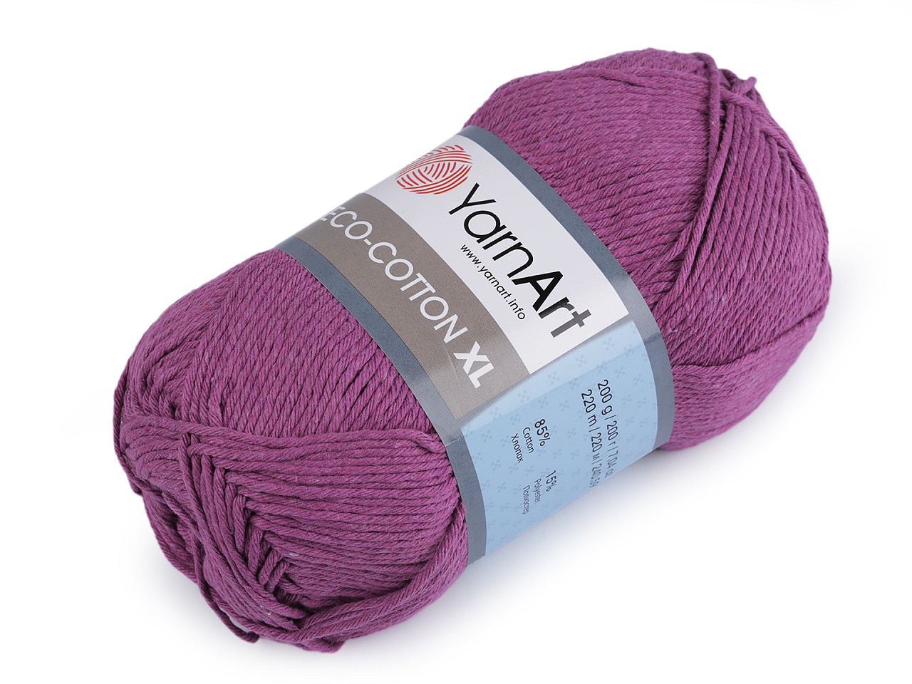 Fir de croșetat eco - cotton xl, 200 g - Verde pastel (1 Bucată)