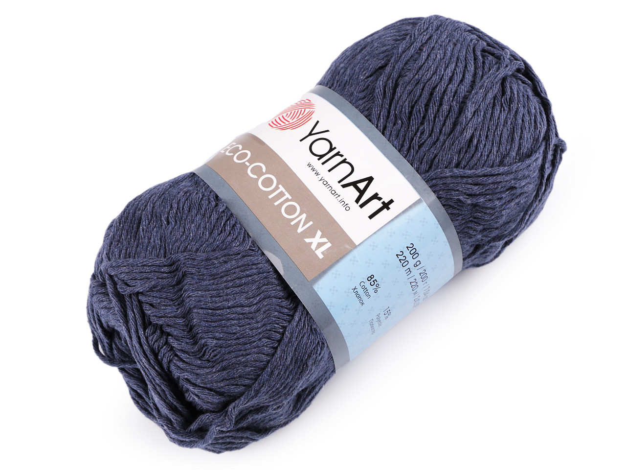 Fir de croșetat eco - cotton xl, 200 g - Verde pastel (1 Bucată)