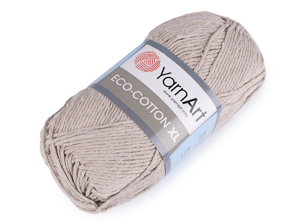 Fir de croșetat eco - cotton xl, 200 g - Verde pastel (1 Bucată)