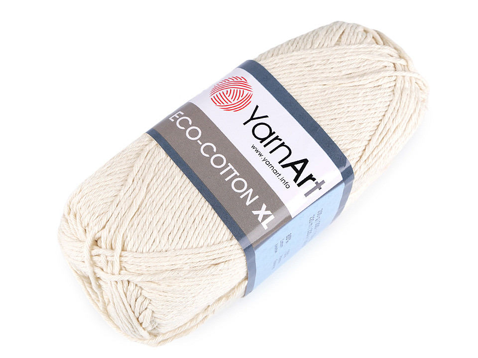 Fir de croșetat eco - cotton xl, 200 g - Verde pastel (1 Bucată)