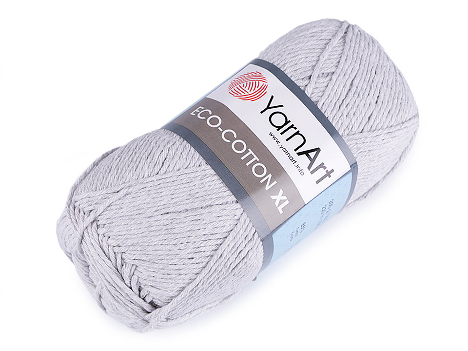 Fir de croșetat eco - cotton xl, 200 g - Verde pastel (1 Bucată)