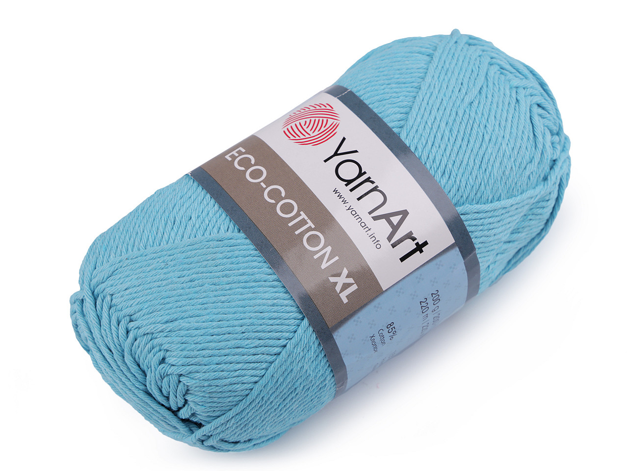 Fir de croșetat eco - cotton xl, 200 g - Verde pastel (1 Bucată)