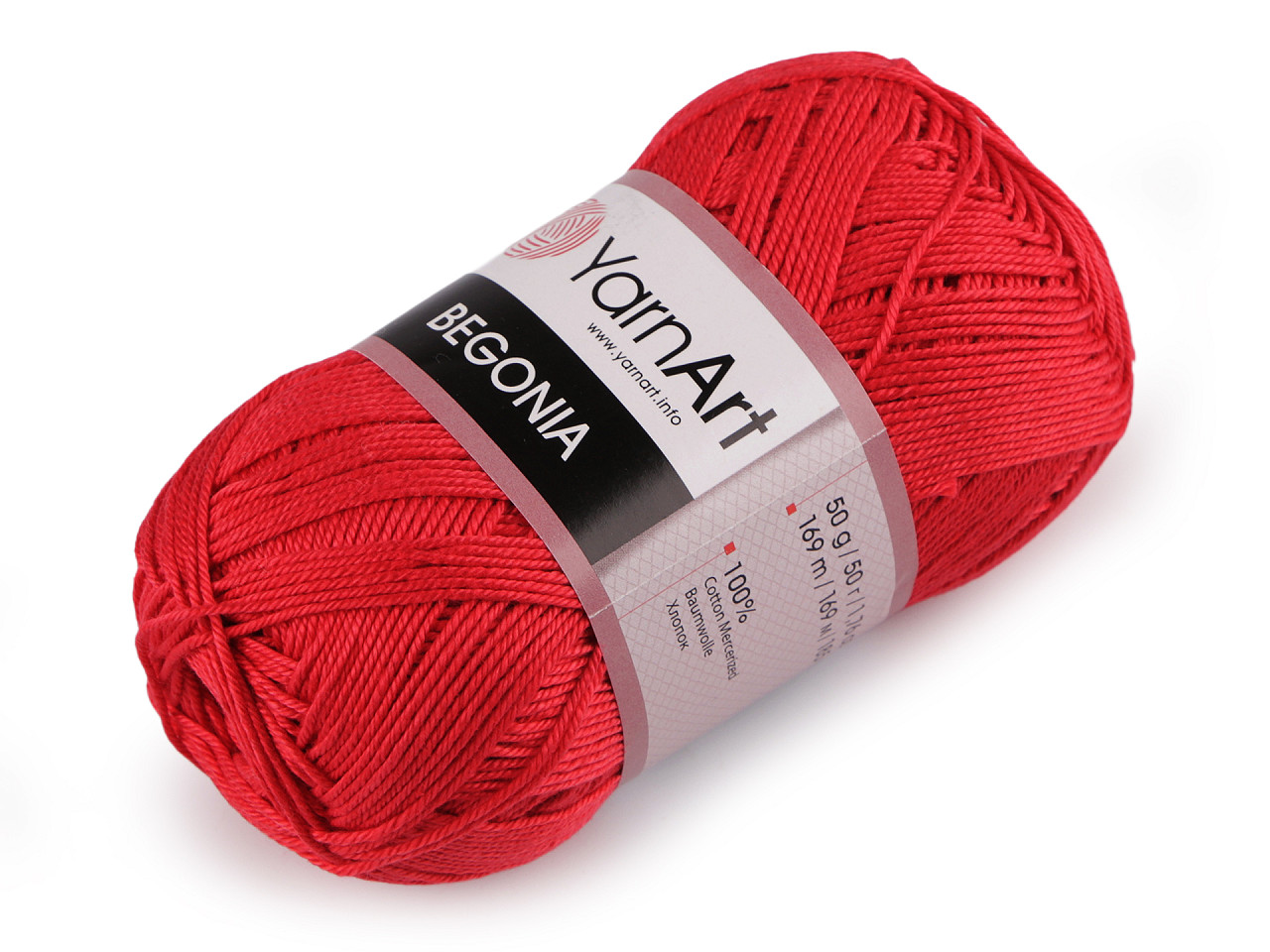 Fir de tricotat begonia, 50 g - Gri foarte deschis (1 Bucată)