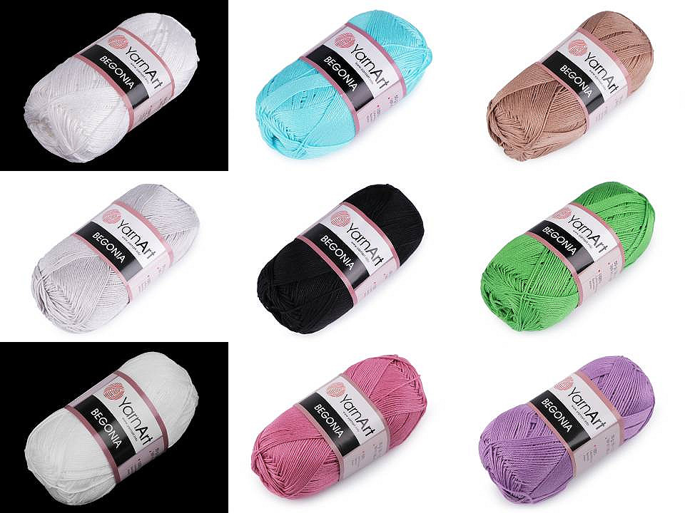 Fir de tricotat begonia, 50 g - Gri foarte deschis (1 Bucată)