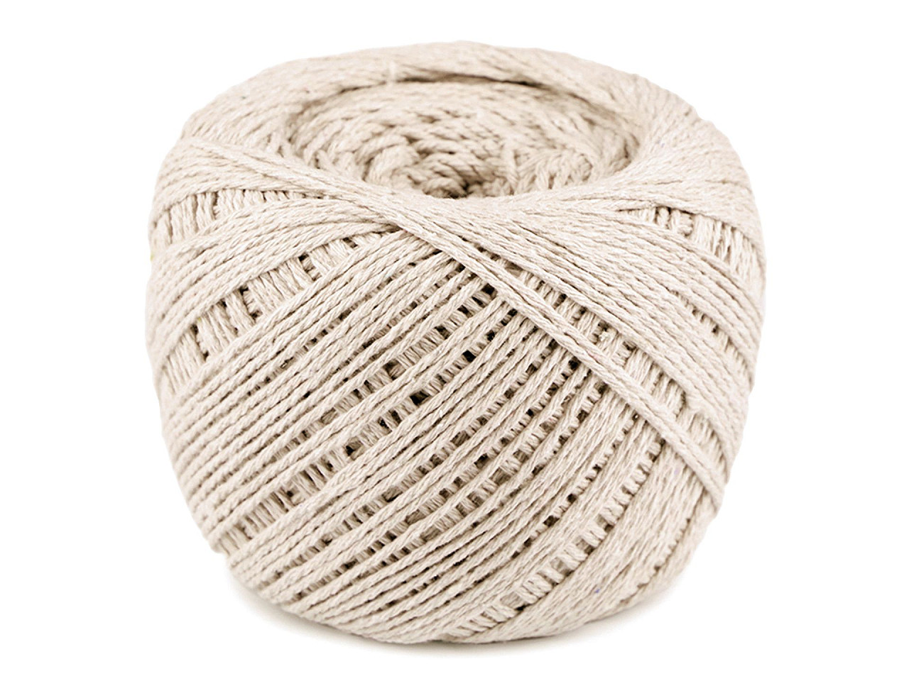 Fire din bumbac macrame ø2-2,5 mm - Bej pal (1 Bucată)