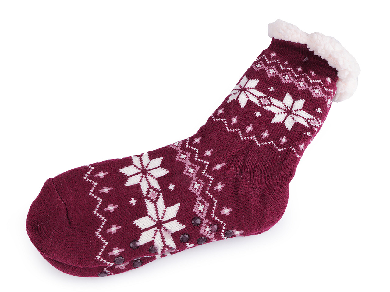 Șosete de iarnă pentru barbați cu anti-derapant emi ross - Bej (1 Pereche)