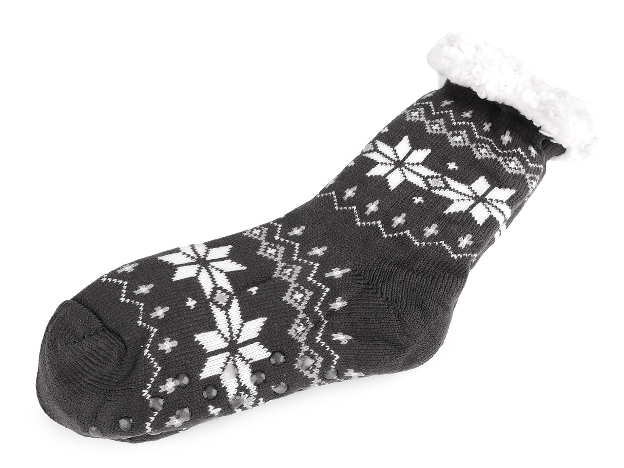 Șosete de iarnă pentru barbați cu anti-derapant emi ross - Bej (1 Pereche)