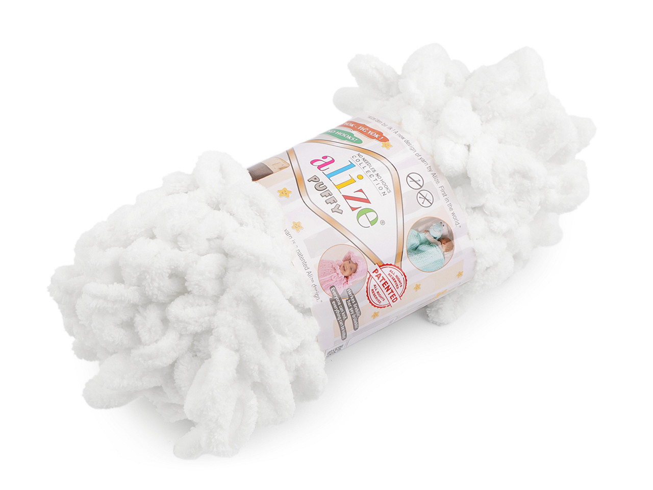 Fir de tricotat alize puffy, 100 g - Gri deschis (1 Bucată)