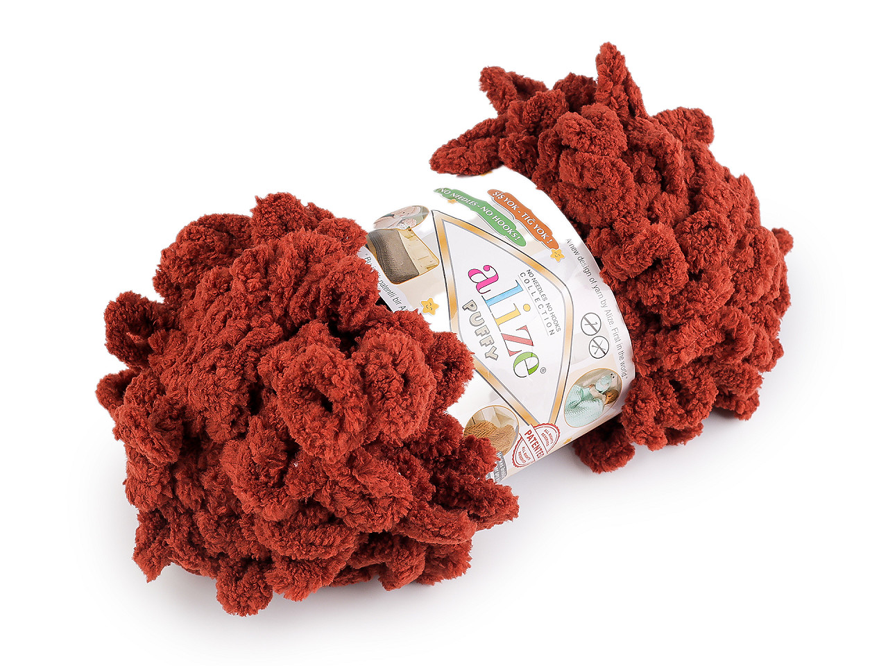 Fir de tricotat alize puffy, 100 g - Gri deschis (1 Bucată)