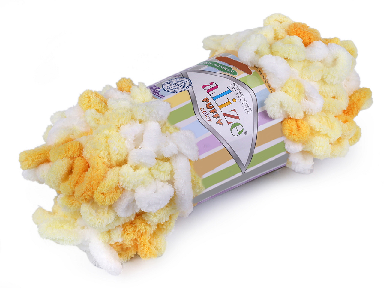 Fir de tricotat alize puffy color, 100 g - Maro natural (1 Bucată)