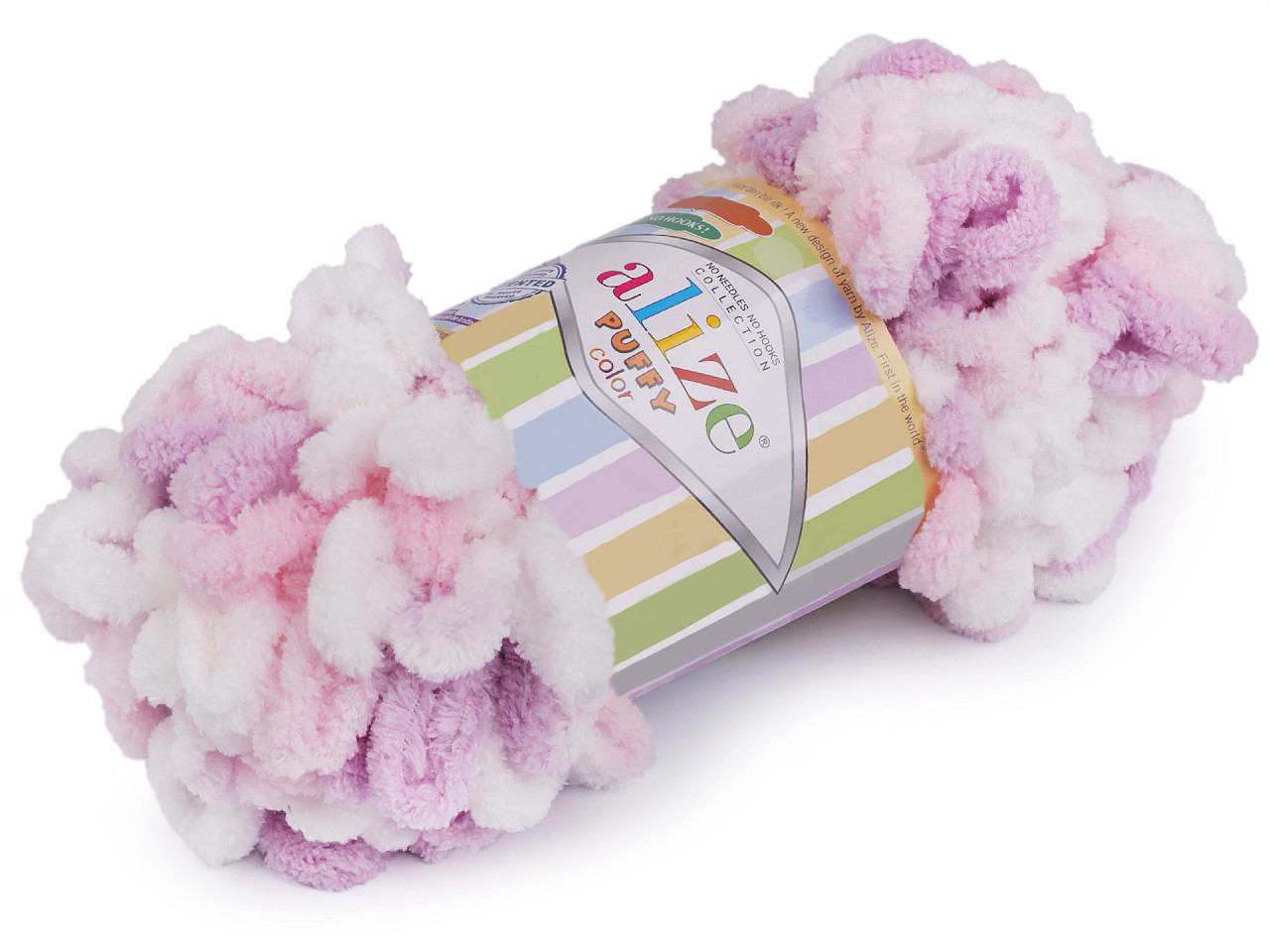 Fir de tricotat alize puffy color, 100 g - Maro natural (1 Bucată)