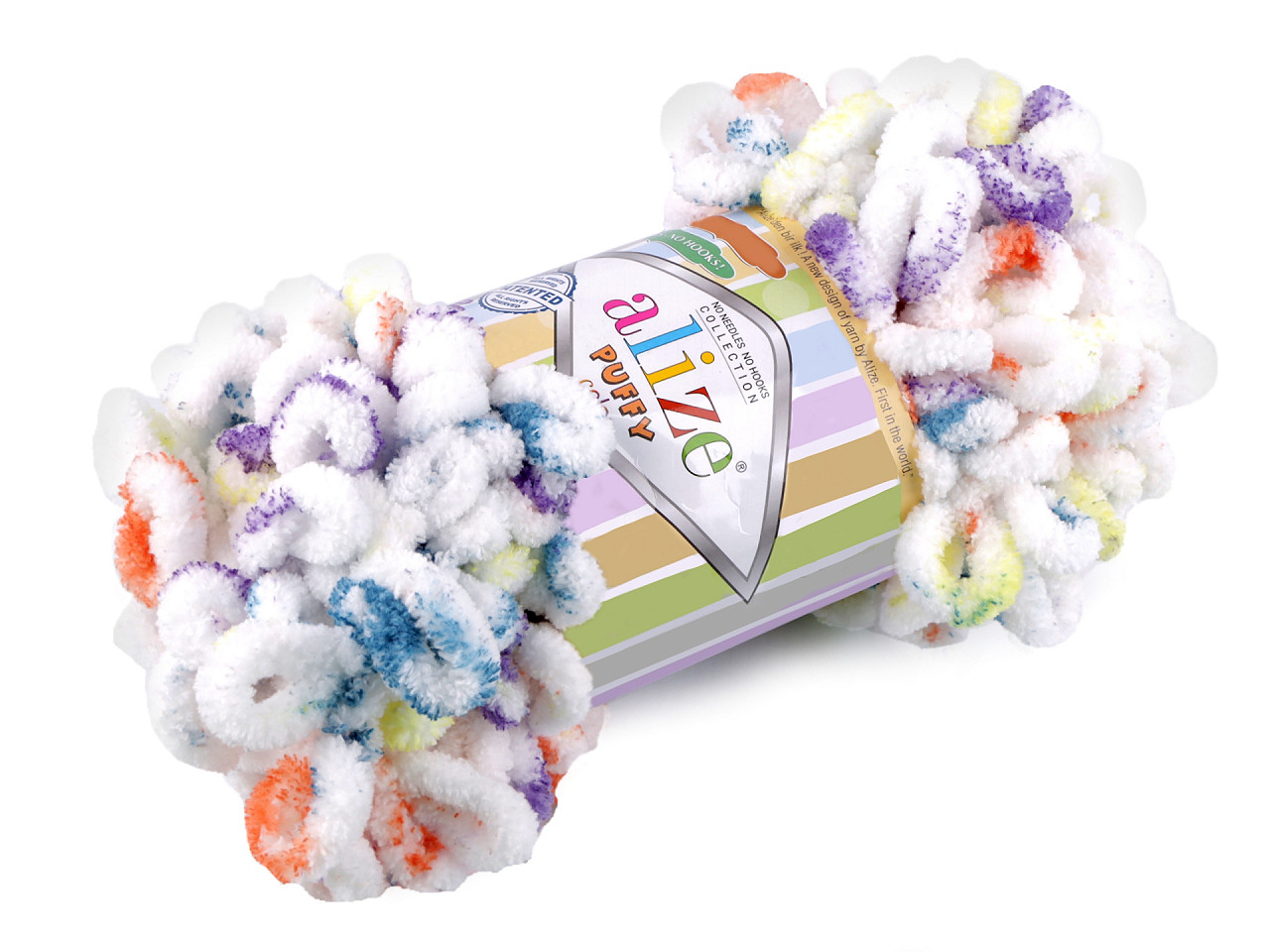 Fir de tricotat alize puffy color, 100 g - Maro natural (1 Bucată)