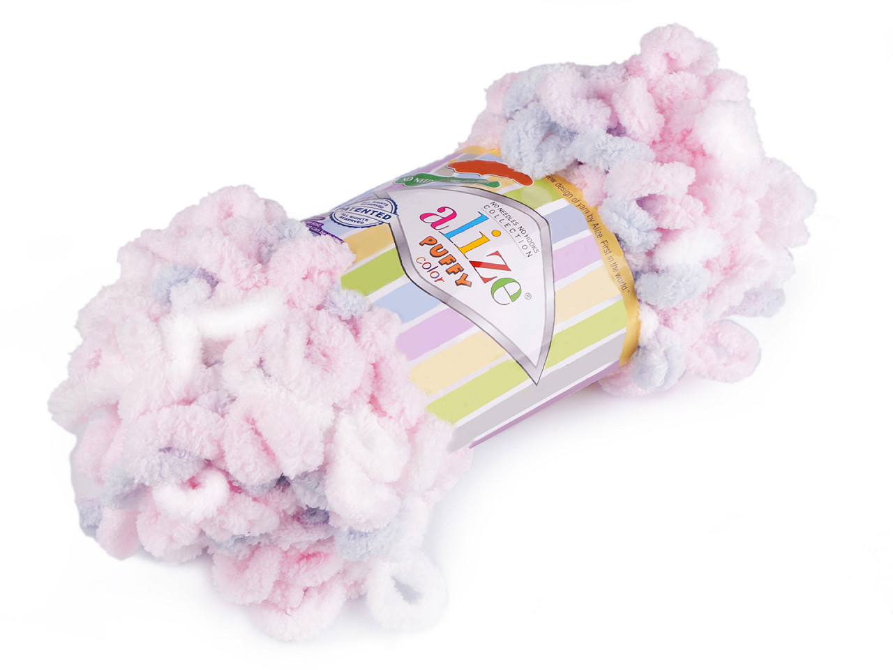 Fir de tricotat alize puffy color, 100 g - Maro natural (1 Bucată)