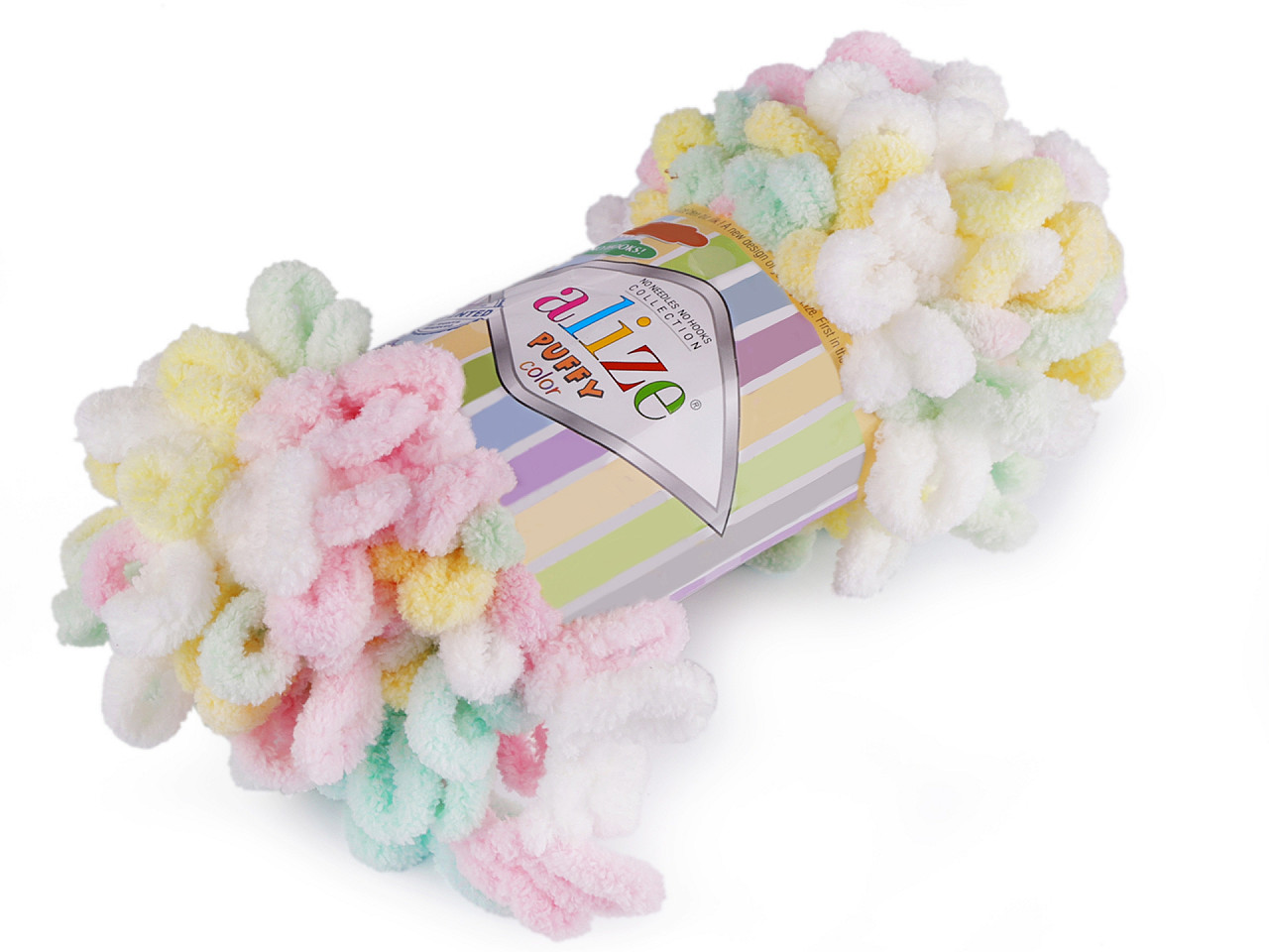 Fir de tricotat alize puffy color, 100 g - Maro natural (1 Bucată)