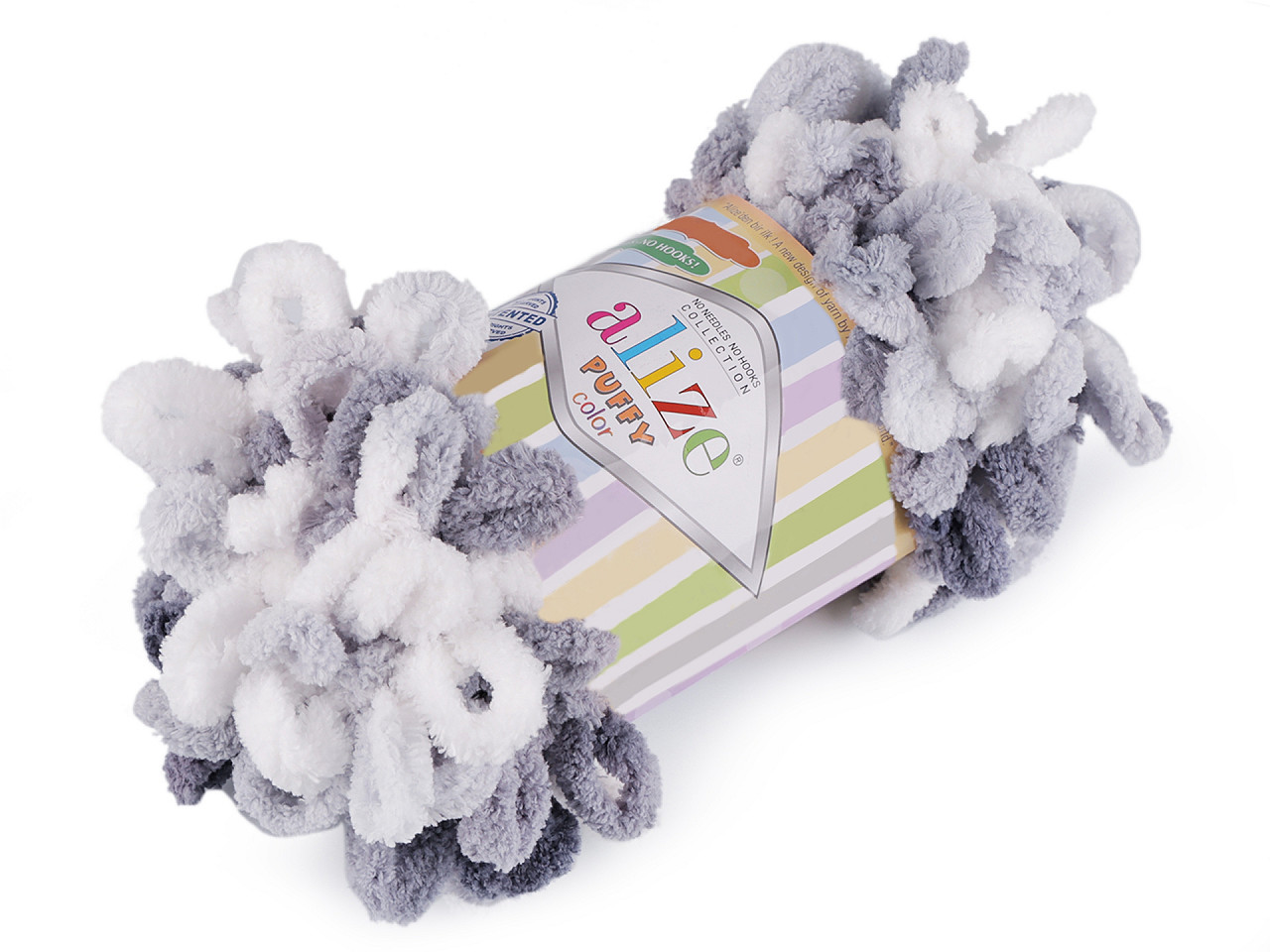 Fir de tricotat alize puffy color, 100 g - Maro natural (1 Bucată)