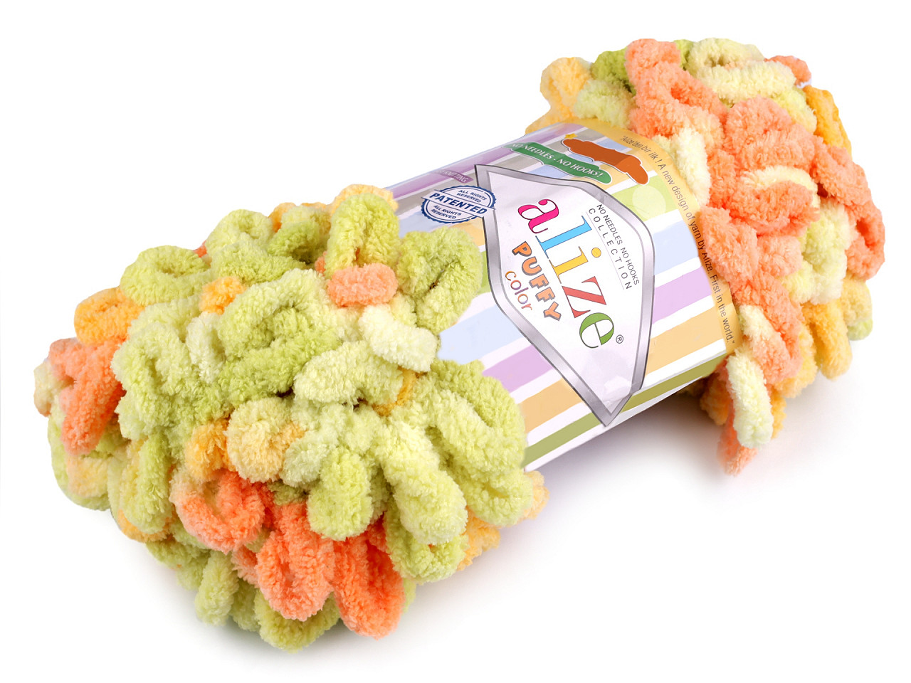 Fir de tricotat alize puffy color, 100 g - Maro natural (1 Bucată)