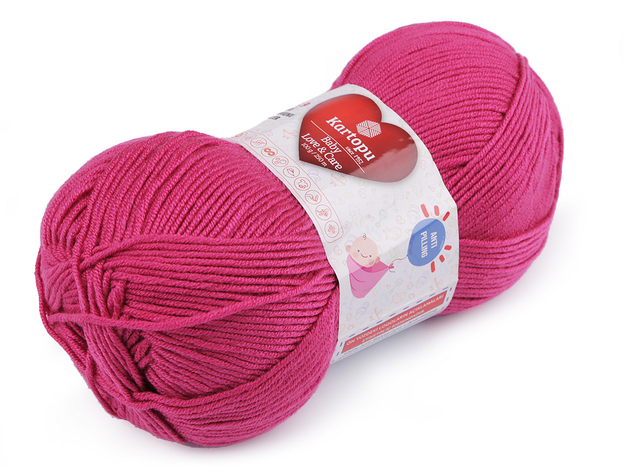 Fir de tricotat baby love a care 100 g - Gri foarte deschis (1 Bucată)